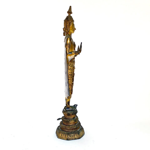 Standing Gilded Buddha, Thailand, 19th century