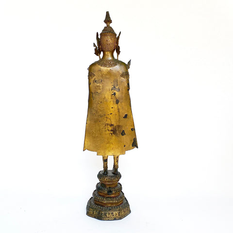 Standing Gilded Buddha, Thailand, 19th century