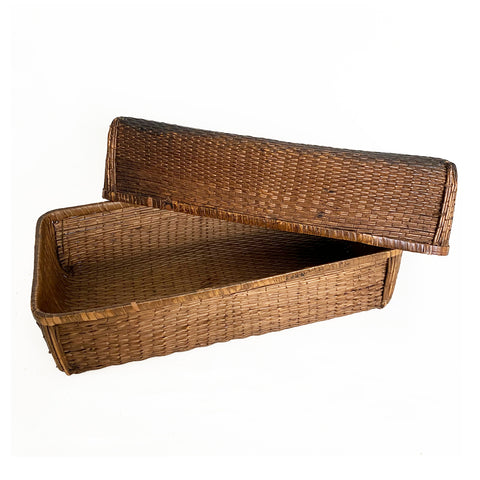 Japanese bamboo storage basket